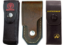 Knife Sheaths Leather and Nylon